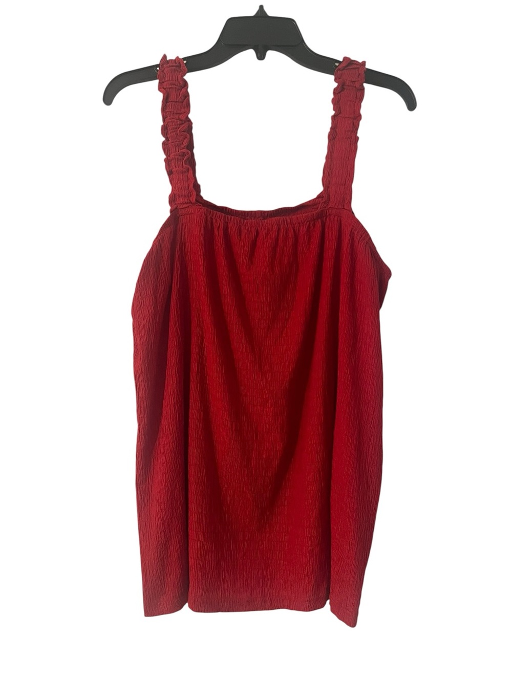 Source Unknown Red Tank Top with Ruffled Straps
